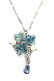 画像1: axes femme / 紫陽花プチペンダント  ブルー Y-25-10-18-001-AX-AC-SZ-ZY (1)