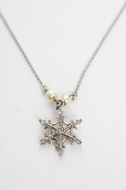 画像1: axes femme / 雪の結晶ネックレス  シルバー Y-25-10-18-006-AX-AC-SZ-ZY