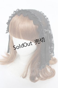 画像1: Reizend / レースバブーシュカクリップ  黒 Y-25-10-18-049-GO-AC-SZ-ZY