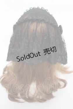 画像3: Reizend / レースバブーシュカクリップ  黒 Y-25-10-18-049-GO-AC-SZ-ZY