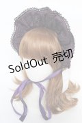 axes femme kawaii / ベルベットドールハーフボンネット  パープル Y-25-10-18-052-AX-AC-SZ-ZY