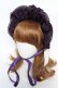 画像1: axes femme kawaii / ベルベットドールハーフボンネット  パープル Y-25-10-18-052-AX-AC-SZ-ZY (1)