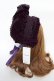 画像2: axes femme kawaii / ベルベットドールハーフボンネット  パープル Y-25-10-18-052-AX-AC-SZ-ZY (2)