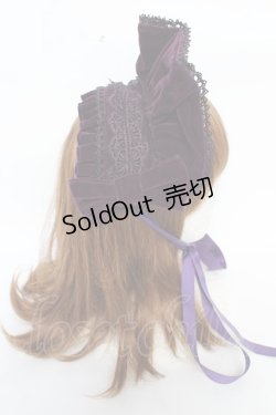 画像4: axes femme kawaii / ベルベットドールハーフボンネット  パープル Y-25-10-18-052-AX-AC-SZ-ZY