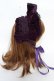 画像4: axes femme kawaii / ベルベットドールハーフボンネット  パープル Y-25-10-18-052-AX-AC-SZ-ZY (4)