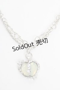 axes femme POETIQUE / ハートチャームネックレス  シルバー Y-25-10-18-007-AX-AC-SZ-ZY