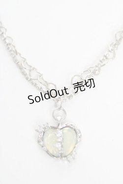 画像1: axes femme POETIQUE / ハートチャームネックレス  シルバー Y-25-10-18-007-AX-AC-SZ-ZY