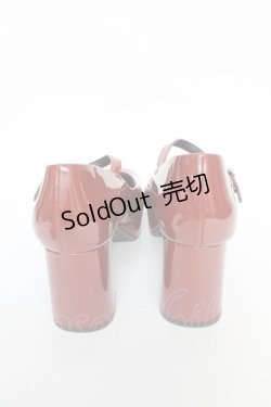 画像3: あしながおじさん / 厚底チャンキーストラップパンプス 24 ボルドー Y-25-10-18-057-PU-SH-SZ-ZT-K001