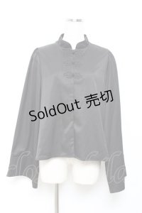 axes femme kawaii / メイリンブラウス M 黒 Y-25-10-18-066-AX-BL-SZ-ZY