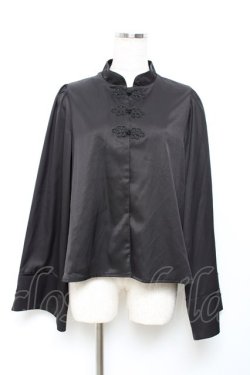 画像1: axes femme kawaii / メイリンブラウス M 黒 Y-25-10-18-066-AX-BL-SZ-ZY