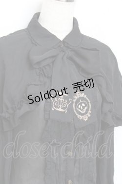 画像3: axes femme / ダークロマンティック刺繍ブラウス/Disneyヴィランズ M 黒 Y-25-10-18-067-AX-BL-SZ-ZY
