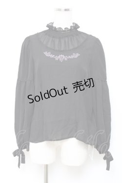 画像1: axes femme POETIQUE / ディズニーヴィランズ/ブラウス M 黒 Y-25-10-18-068-AX-BL-SZ-ZY