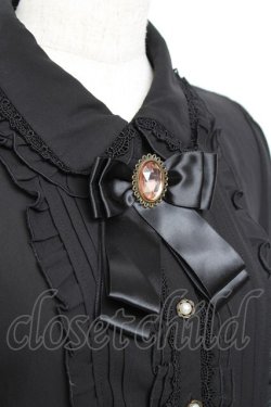 画像4: axes femme kawaii / ドットチュール姫袖ブラウス M 黒 Y-25-10-18-070-AX-BL-SZ-ZY
