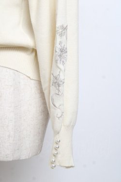 画像3: axes femme / 雪の結晶刺繍ニット F 生成り Y-25-10-18-072-AX-TO-SZ-ZY