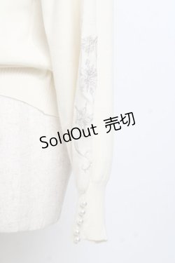 画像3: axes femme / 雪の結晶刺繍ニット F 生成り Y-25-10-18-072-AX-TO-SZ-ZI