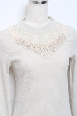 画像3: axes femme / プチスタンドインナープルオーバー M ベージュ Y-25-10-18-073-AX-TO-SZ-ZY