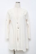 axes femme / 肩レースカットカーディガン M 生成り Y-25-10-18-079-AX-TO-SZ-ZY