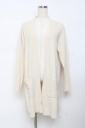 axes femme / シフォンプリーツロングカーディガン M 生成り Y-25-10-18-080-AX-TO-SZ-ZY
