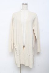 axes femme / シフォンプリーツロングカーディガン M 生成り Y-25-10-18-080-AX-TO-SZ-ZI