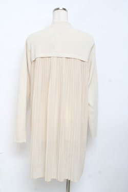 画像2: axes femme / シフォンプリーツロングカーディガン M 生成り Y-25-10-18-080-AX-TO-SZ-ZY