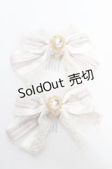 BABY,THE STARS SHINE BRIGHT / Ecrin d'or de Antoinetteリボンコーム  ピンク Y-25-10-18-015-BA-ZA-SZ-ZY