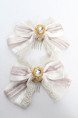 画像1: BABY,THE STARS SHINE BRIGHT / Ecrin d'or de Antoinetteリボンコーム  ピンク Y-25-10-18-015-BA-ZA-SZ-ZY