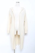 axes femme / 裾切替フードロングカーディガン M 生成り Y-25-10-18-082-AX-TO-SZ-ZY