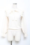 axes femme / ボウタイニットプルオーバー F 生成り Y-25-10-18-083-AX-TO-SZ-ZY