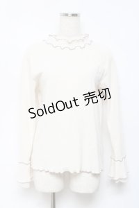 axes femme / 袖レースバイカラーメロープルオーバー F 生成り Y-25-10-18-087-AX-TO-SZ-ZY