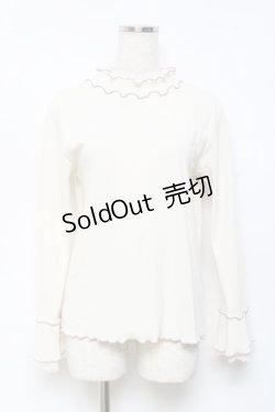 画像1: axes femme / 袖レースバイカラーメロープルオーバー F 生成り Y-25-10-18-087-AX-TO-SZ-ZY