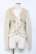 axes femme / ファー襟付ニットボレロ M 生成り Y-25-10-18-088-AX-TO-SZ-ZY