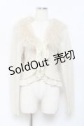 axes femme / ファー襟付ニットボレロ M 生成り Y-25-10-18-088-AX-TO-SZ-ZY