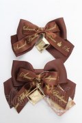 Amavel / Chocolat Chat Deliciousダブルリボンクリップ  ブラウン Y-25-10-18-016-CA-AC-SZ-ZY