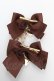 画像2: Amavel / Chocolat Chat Deliciousダブルリボンクリップ  ブラウン Y-25-10-18-016-CA-AC-SZ-ZY (2)