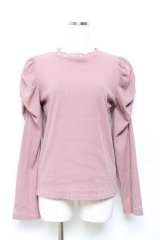 axes femme / マトンスリーブトップス F ピンク Y-25-10-18-093-AX-TO-SZ-ZI