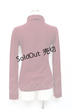 画像2: axes femme / パール付きハイネックニット M 黒 Y-25-10-18-094-AX-TO-SZ-ZY