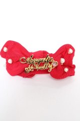 Angelic Pretty / Angelicプレートグログランリボンリストバント  赤 Y-25-10-18-017-AP-AC-SZ-ZY