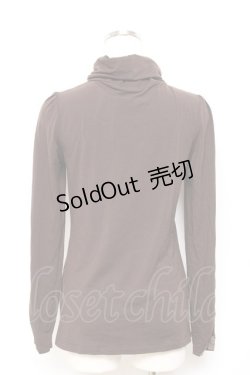 画像2: axes femme / タートルネックレースインナープルオーバー M 茶 Y-25-10-18-097-AX-TO-SZ-ZY