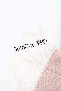 画像3: axes femme / バイカラーメロー袖レースプルオーバー F オレンジ Y-25-10-18-100-AX-TO-SZ-ZY