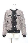 axes femme / ツイードトップス  茶 Y-25-10-18-101-AX-JA-SZ-ZY