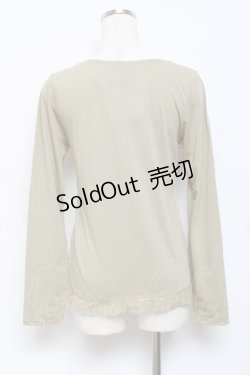 画像2: axes femme / ストーンつきインナープルオーバー M グリーン Y-25-10-18-103-AX-TO-SZ-ZI