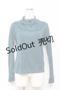 axes femme / レース切り替えテレコニットソー M グリーン Y-25-10-18-104-AX-TO-SZ-ZY