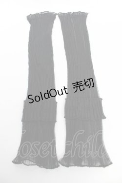 画像2: axes femme POETIQUE / 蝶々シースルーアームカバー  黒 Y-25-10-18-018-AX-ZA-SZ-ZY