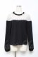 画像1: axes femme POETIQUE / レース切り替えトップス  黒 Y-25-10-18-113-AX-TO-SZ-ZY (1)