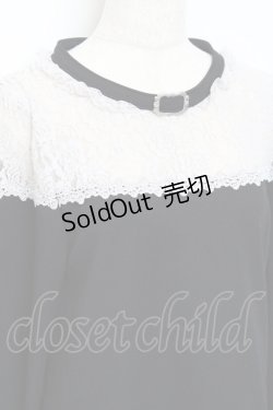 画像3: axes femme POETIQUE / レース切り替えトップス  黒 Y-25-10-18-113-AX-TO-SZ-ZY
