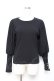 画像1: axes femme POETIQUE / ボリューム袖リブカット  黒 Y-25-10-18-115-AX-TO-SZ-ZY (1)