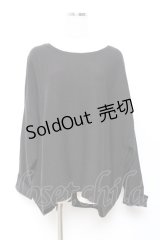 axes femme / バックリボンドルマンニット M 黒 Y-25-10-18-118-AX-TO-SZ-ZY