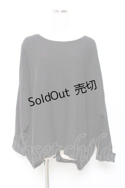 画像1: axes femme / バックリボンドルマンニット M 黒 Y-25-10-18-118-AX-TO-SZ-ZY