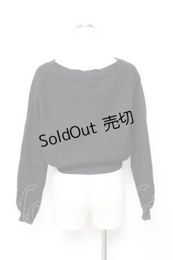 画像2: axes femme / バルーン袖ショート丈ニットカーディガン M 黒 Y-25-10-18-119-AX-TO-SZ-ZY