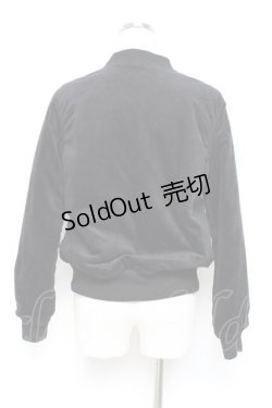 画像2: axes femme / ゴブラン織リバーシブルブルゾン M 黒 Y-25-10-18-120-AX-JA-SZ-ZI